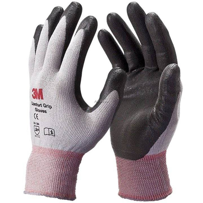 3M Comfort Grip Nitrile Palm Coated General Work Gloves GRA100E - Safety Solutions Singapore