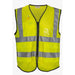 AL-Gard SVPC2YB Yellow Safety Vest Class 2 Mesh Type Breathable High Visibility with Card Holder and Hidden Pockets - Safety Solutions Singapore