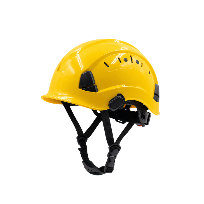 Al-Gard ALG SF06Y ABS EN397 & Z89.1 Safety Helmet w/ Quick Release Chin Strap, Yellow