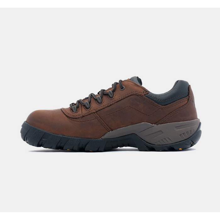 Caterpillar P90212 Terbium Composite Toe Full Leather Safety Shoes, Moondance / Brown
