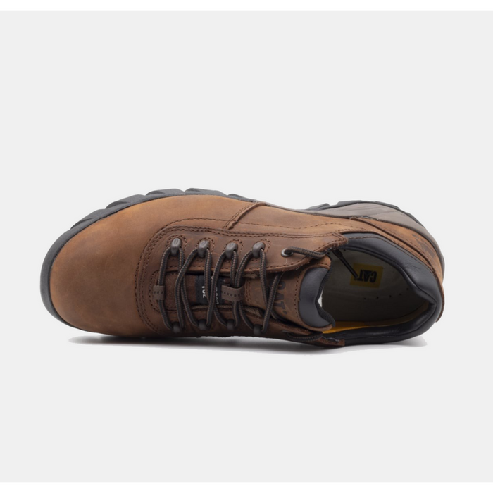 Caterpillar P90212 Terbium Composite Toe Full Leather Safety Shoes, Moondance / Brown