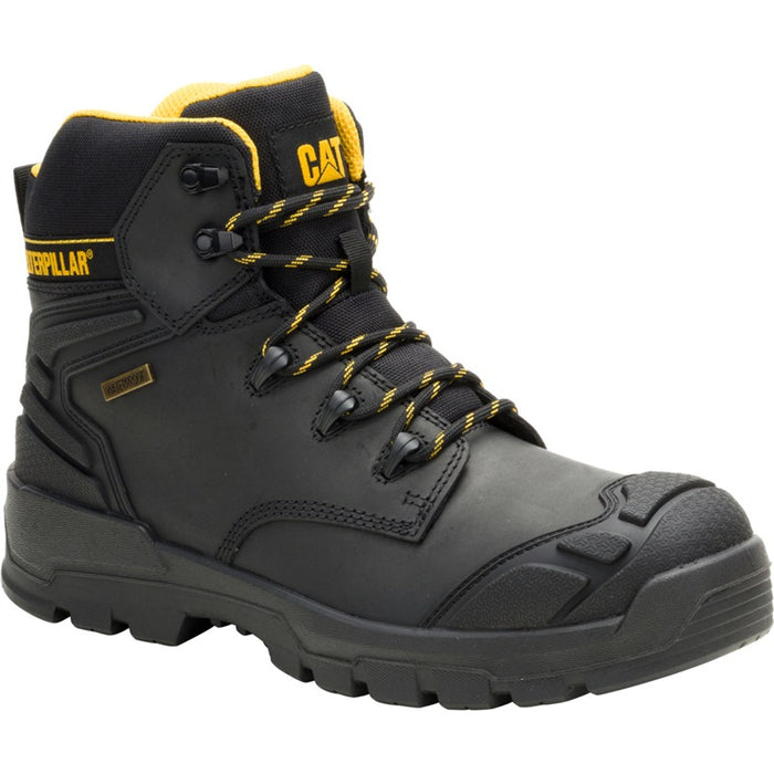 Caterpillar P91815 Striver XL Waterproof Steel Toe Boots, ASTM F2413-24, Black, Size US - Safety Solutions Singapore