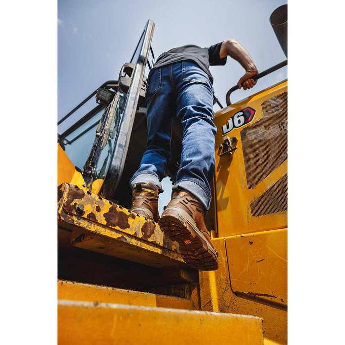 Caterpillar P91816 Striver XL Waterproof Steel Toe Boots, ASTM F2413-24, Pyramid Brown, Size US - Safety Solutions Singapore