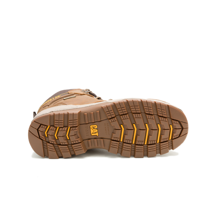 Caterpillar P91816 Striver XL Waterproof Steel Toe Boots, ASTM F2413-24, Pyramid Brown, Size US - Safety Solutions Singapore