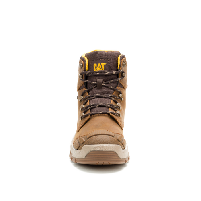 Caterpillar P91816 Striver XL Waterproof Steel Toe Boots, ASTM F2413-24, Pyramid Brown, Size US - Safety Solutions Singapore