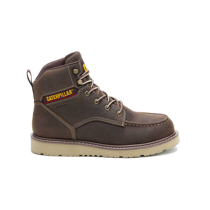 Caterpillar P91834 Reclaimer Wedge Steel Toe Waterproof Leather Boots, ASTM, Colour: Coffee Bean - Safety Solutions Singapore