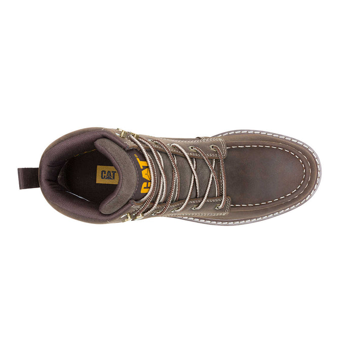 Caterpillar P91834 Reclaimer Wedge Steel Toe Waterproof Leather Boots, ASTM, Colour: Coffee Bean - Safety Solutions Singapore