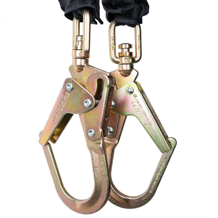 Haru HB-2N+N Personal Fall Limiter with Fall Factor 2 & Shock Absorber (EN360, VG11) - Safety Solutions Singapore