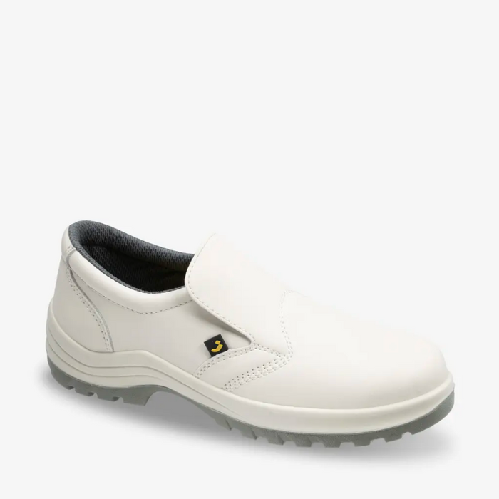 Safety Jogger X0500 S2 SRC Action Leather Slip On White Safety Shoe - Safety Solutions Singapore
