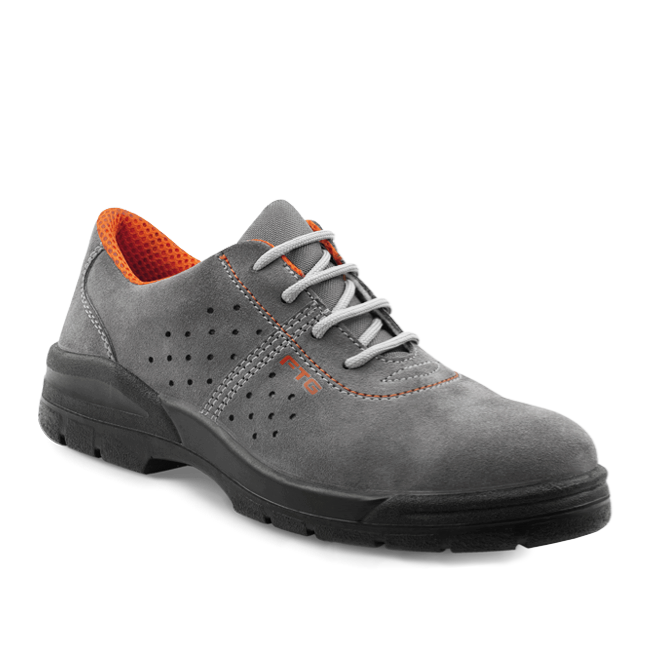 FTG S1P SRC Rodi Steel Toe Cap Grey Crust Suede Safety Shoes (Light & Strong)